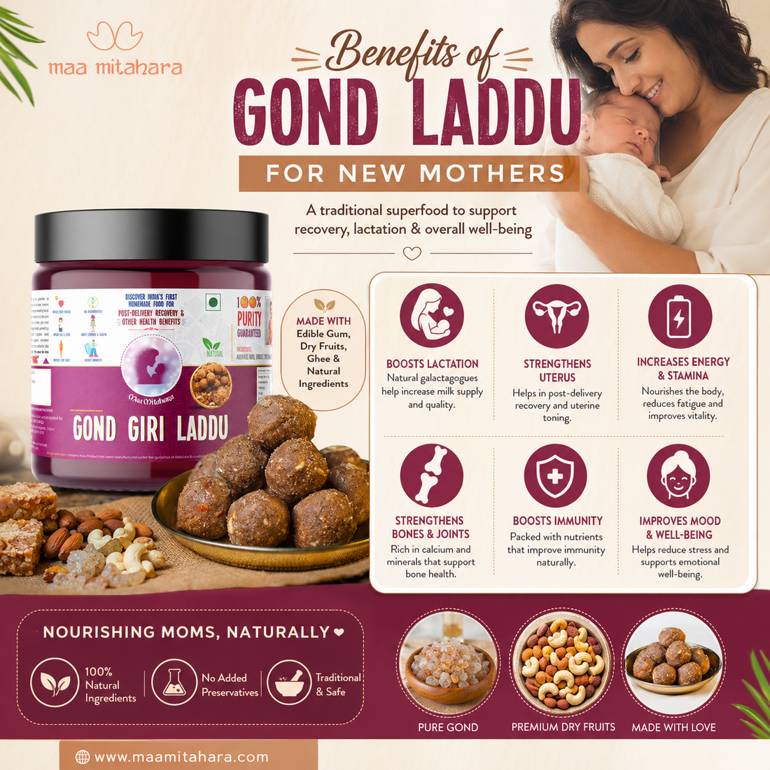 Benefits of Gond Laddu for New Mothers: Updated 2026 Guide