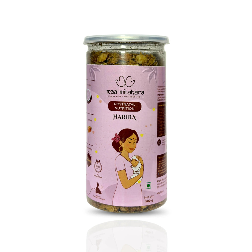 Harira, ajwain and haldi DIY mix for the first week after delivery by Maa Mitahara