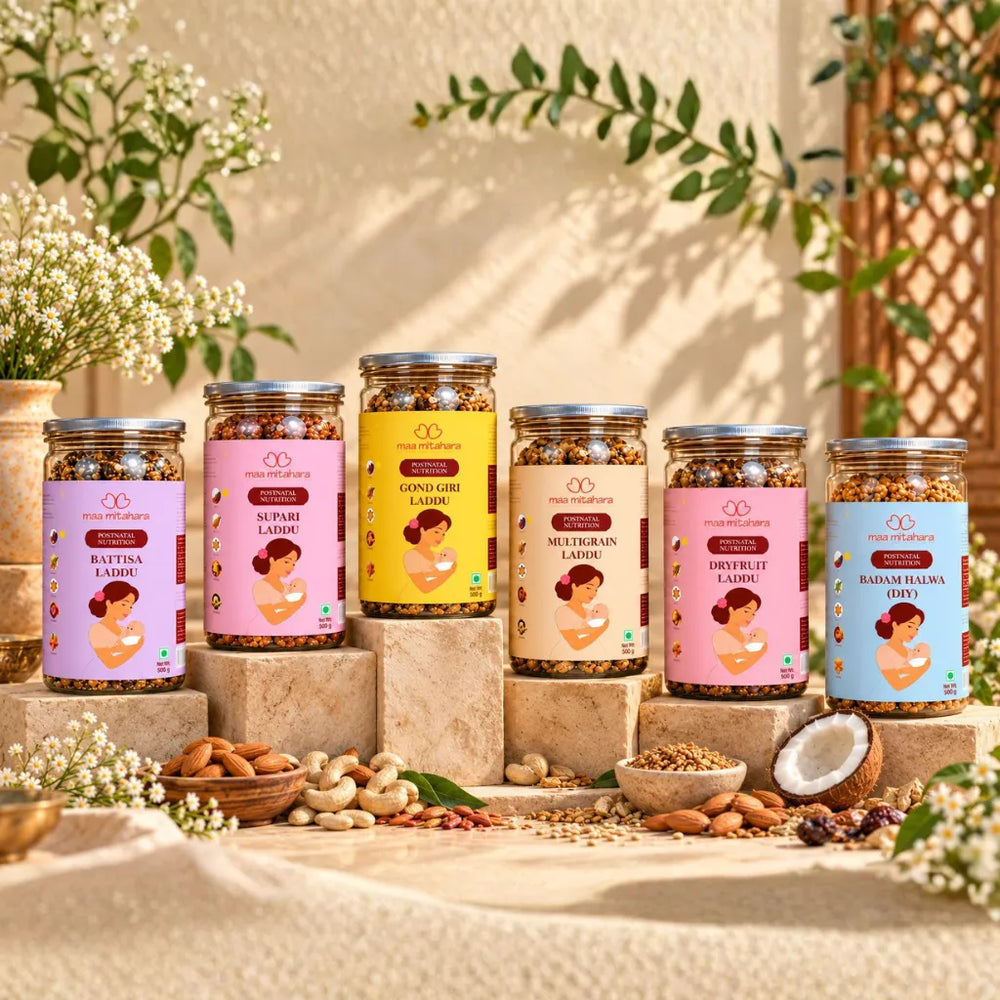 MaaSakhi Poshan – Postpartum Laddu & Dry Fruit Combo
