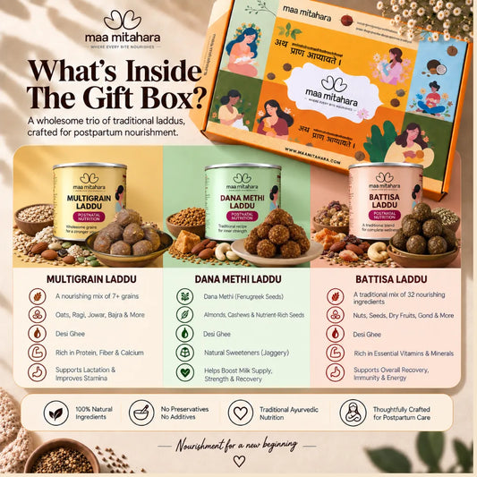 MaaNiva Postpartum Care Combo – Traditional Ladoo & Nutrition Mix