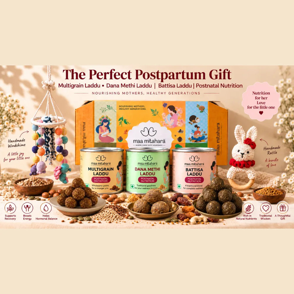 MaaNiva Postpartum Care Combo – Traditional Ladoo & Nutrition Mix