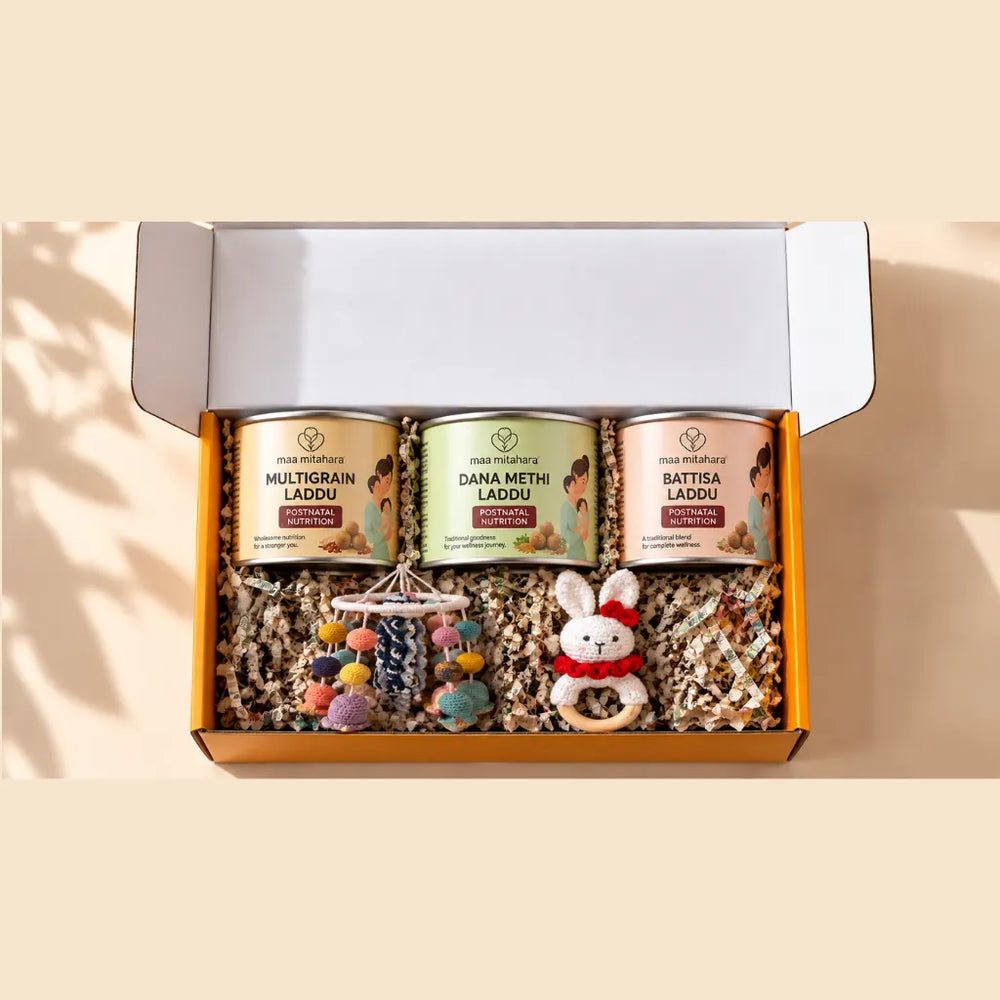 MaaNiva Postpartum Care Combo – Traditional Ladoo & Nutrition Mix