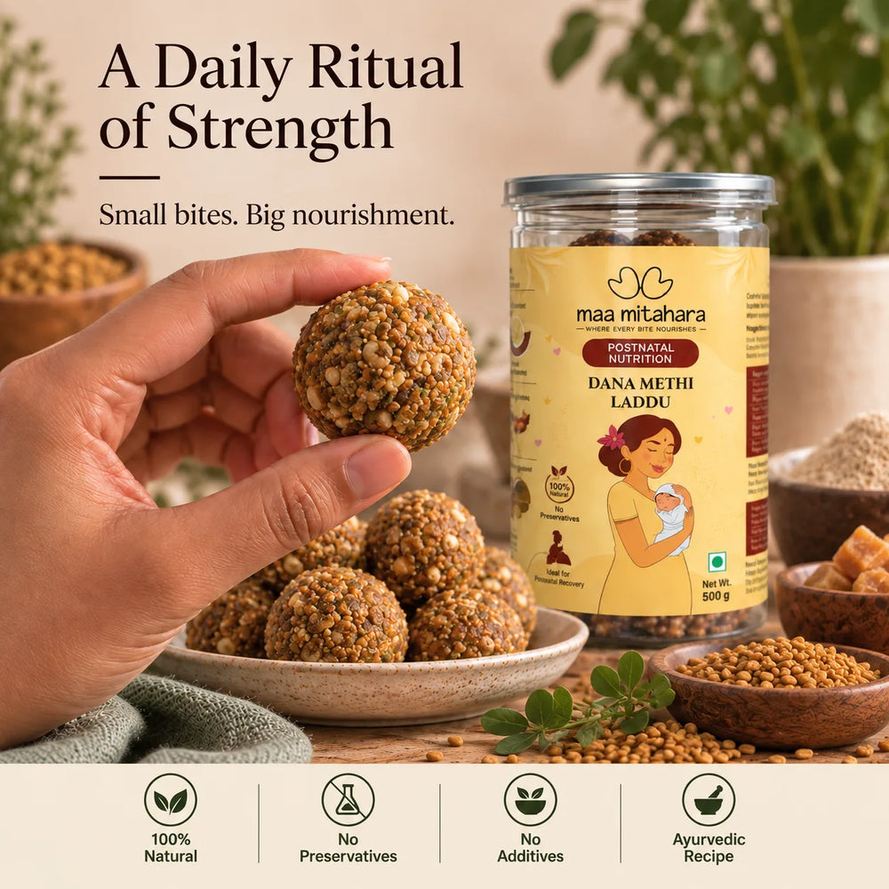 Dana methi fenugreek laddu by Maa Mitahara – image 2